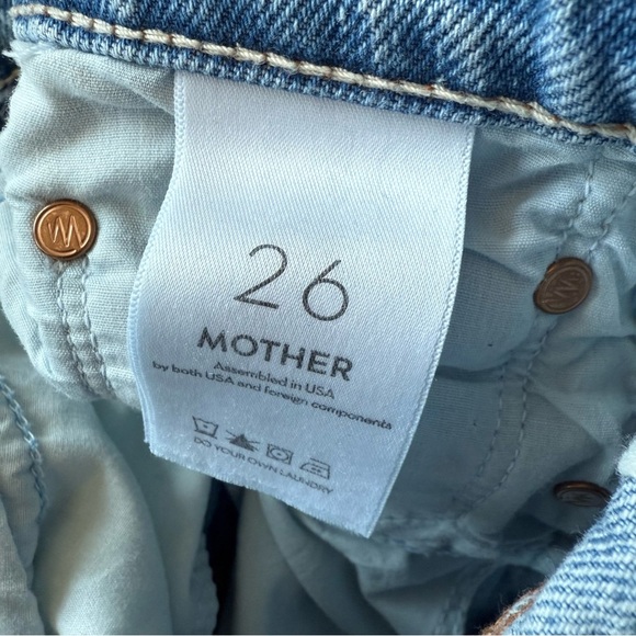 MOTHER Women's Straight Leg Jeans - Light Blue - Picture 12 of 15